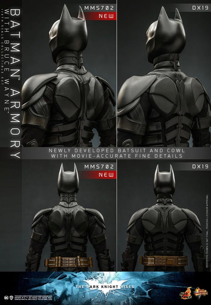 Batman - The Dark Knight Rises Batman Armory With Bruce Wayne 1:6 Movie Masterpiece - Figure | Neutral-Image