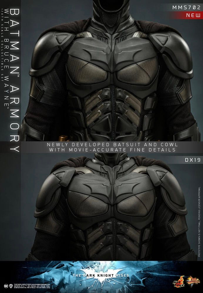 Batman - The Dark Knight Rises Batman Armory With Bruce Wayne 1:6 Movie Masterpiece - Figure | Neutral-Image