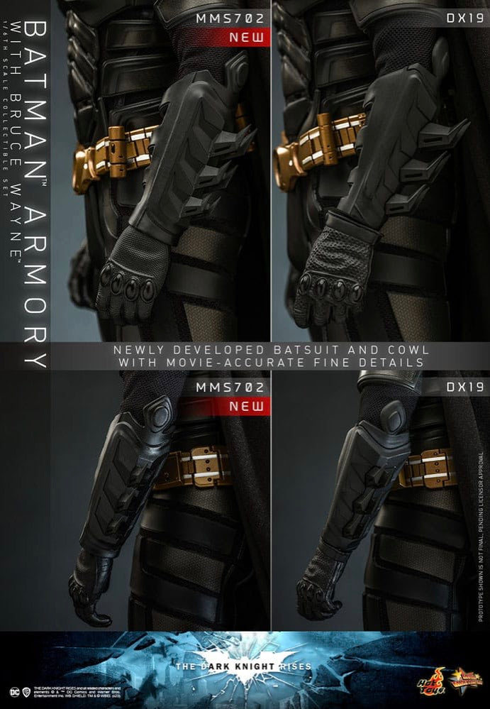 Batman - The Dark Knight Rises Batman Armory With Bruce Wayne 1:6 Movie Masterpiece - Figure | Neutral-Image