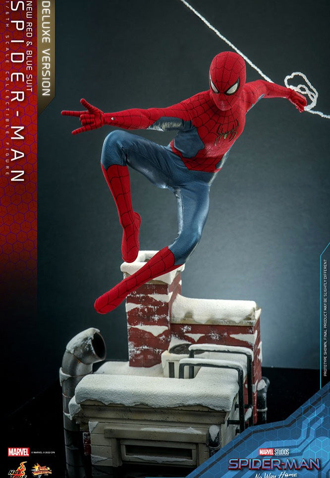 Spider-Man - No Way Home (New Red and Blue Suit) (Deluxe Version) Movie Masterpiece 1:6 - Action Figure | Neutral-Image