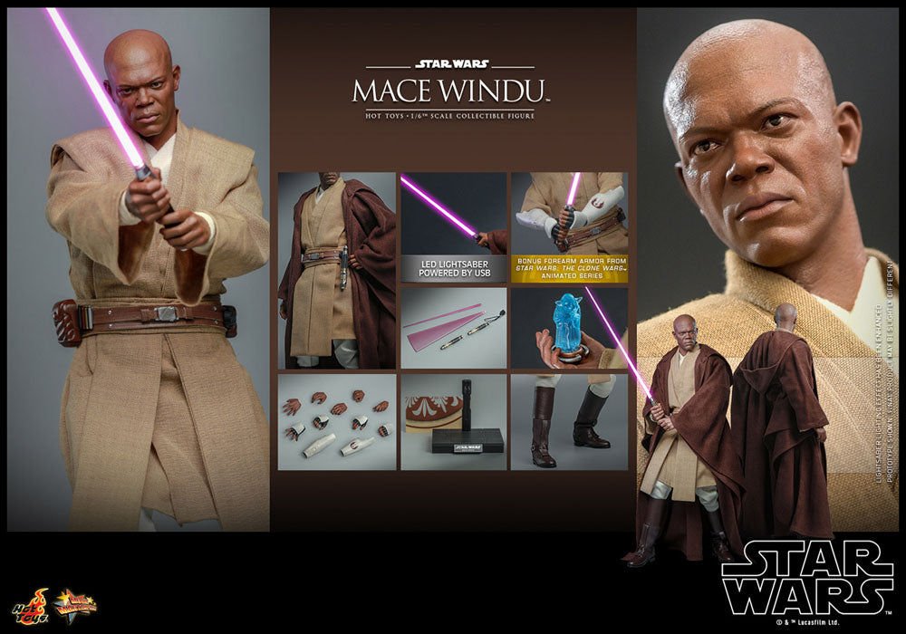 Star Wars - Star Wars: Episode II Mace Windu 1:6 - Action Figure | Neutral-Image