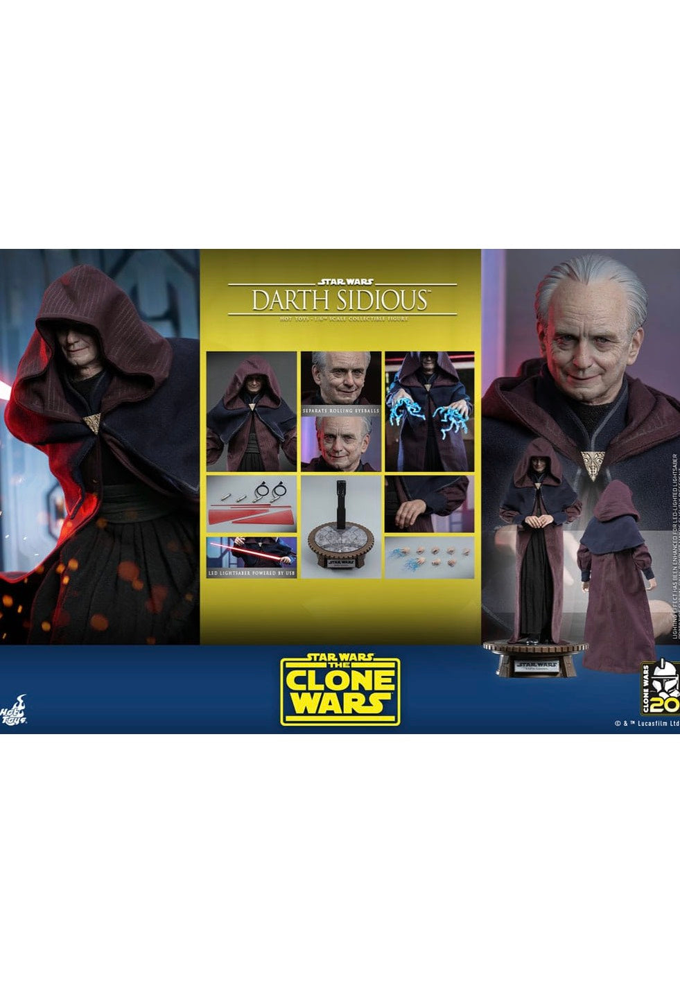 Star Wars - Darth Sidious The Clone Wars 1:6  - Figure | Neutral-Image