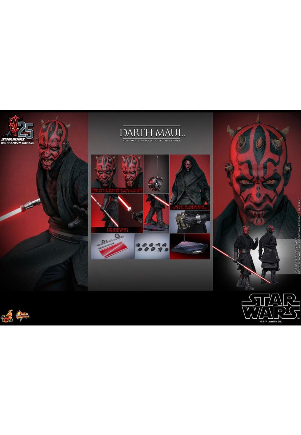 Star Wars - Darth Maul (Episode I) 1:6 Movie Masterpiece - Figure | Neutral-Image