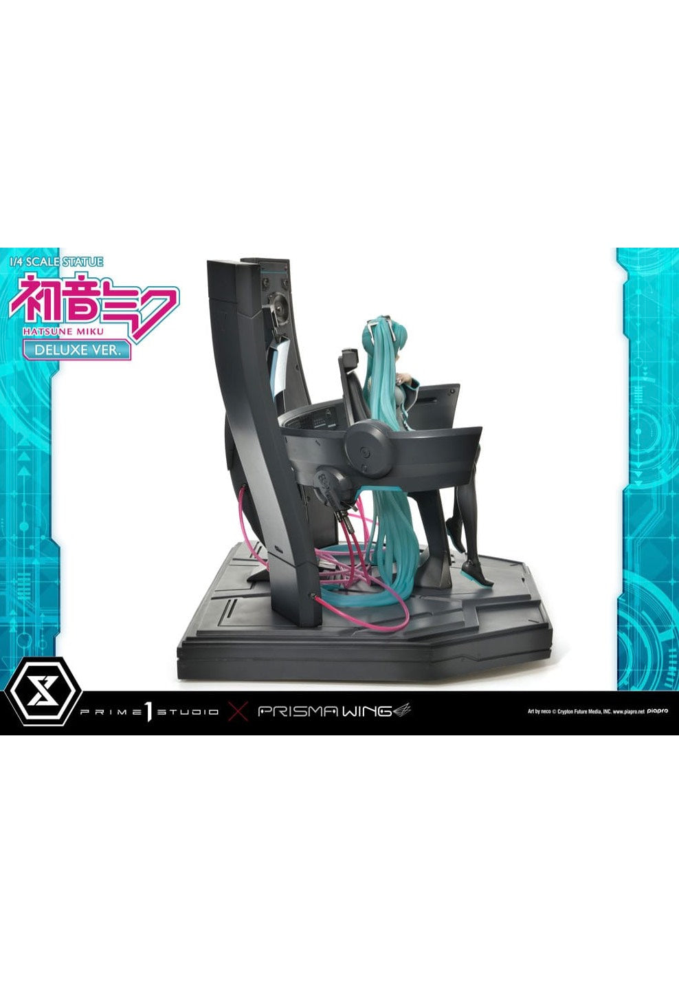 Hatsune Miku - Prisma Wing 1:4 Hatsune Miku Art by neco Deluxe Bonus - Statue | Neutral-Image