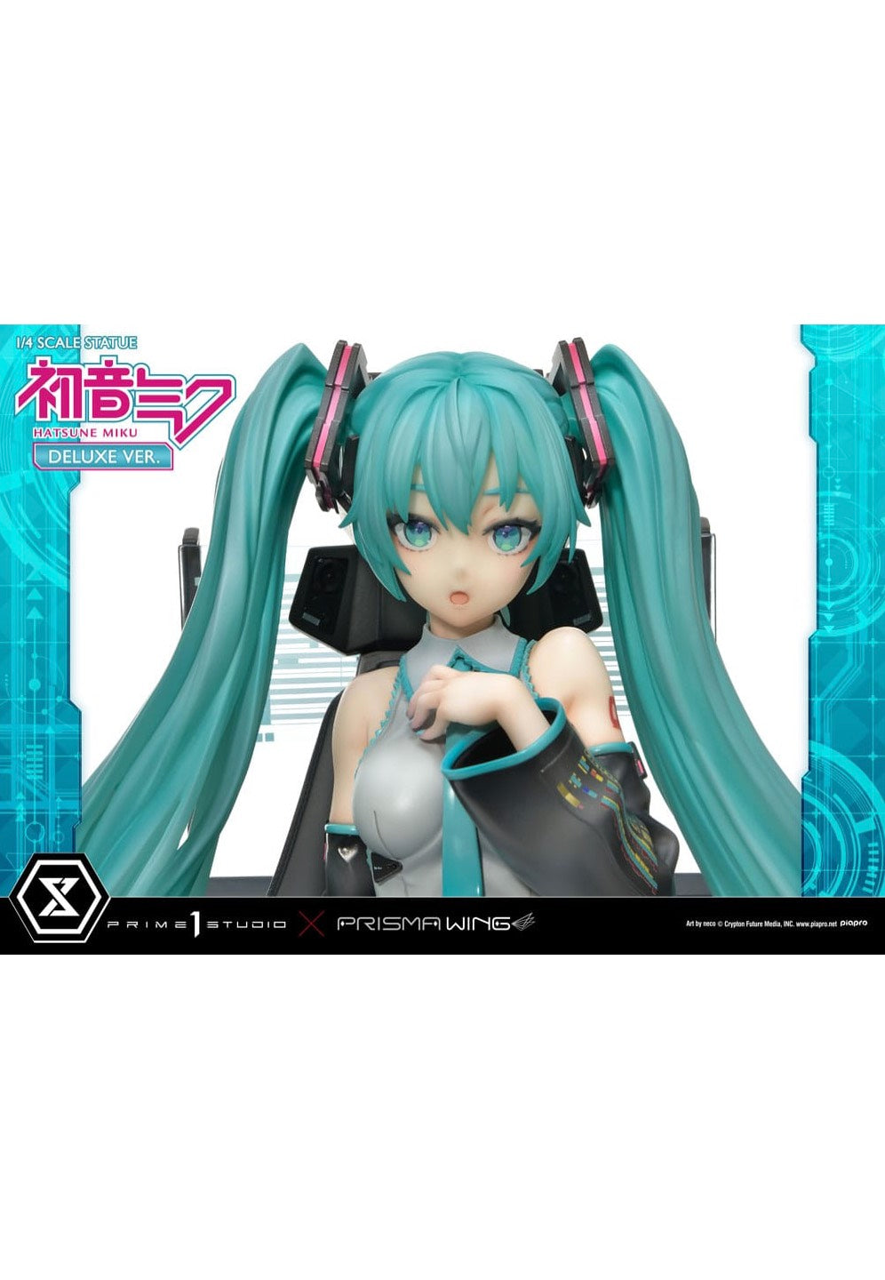 Hatsune Miku - Prisma Wing 1:4 Hatsune Miku Art by neco Deluxe Bonus - Statue | Neutral-Image