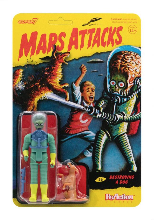 Mars Attacks - Destroying A Dog ReAction - Action Figure | Neutral-Image