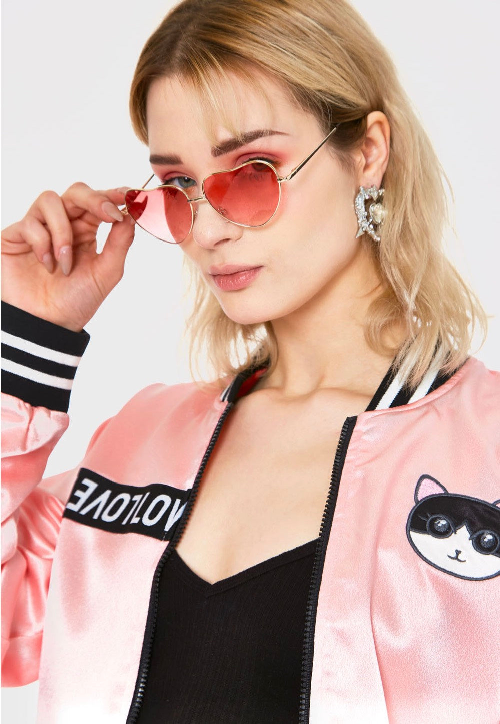 Jawbreaker - Y2K Shades In Pink - Sunglasses | Neutral-Image