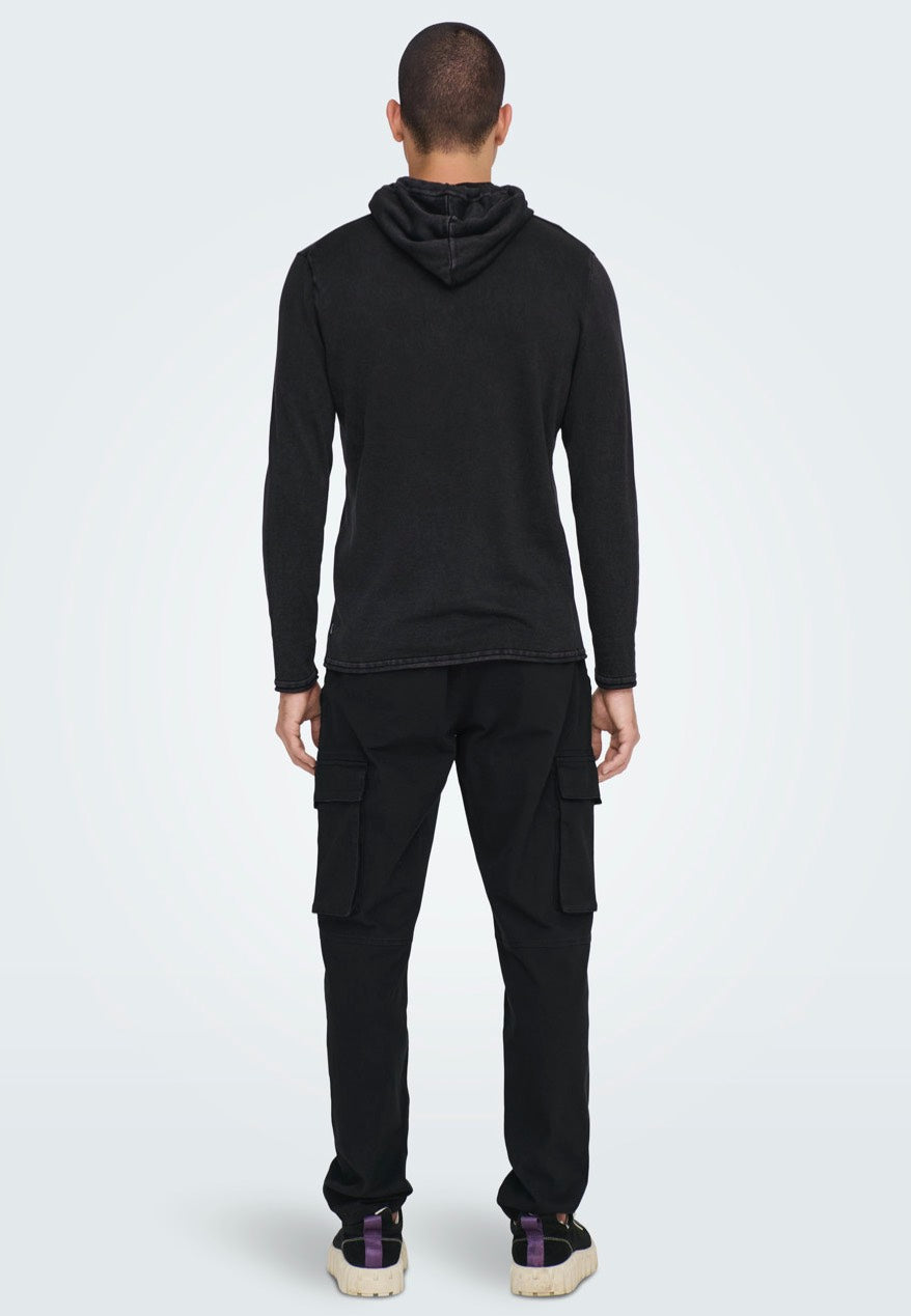 Only & Sons - Garson Hood Black - Hoodie