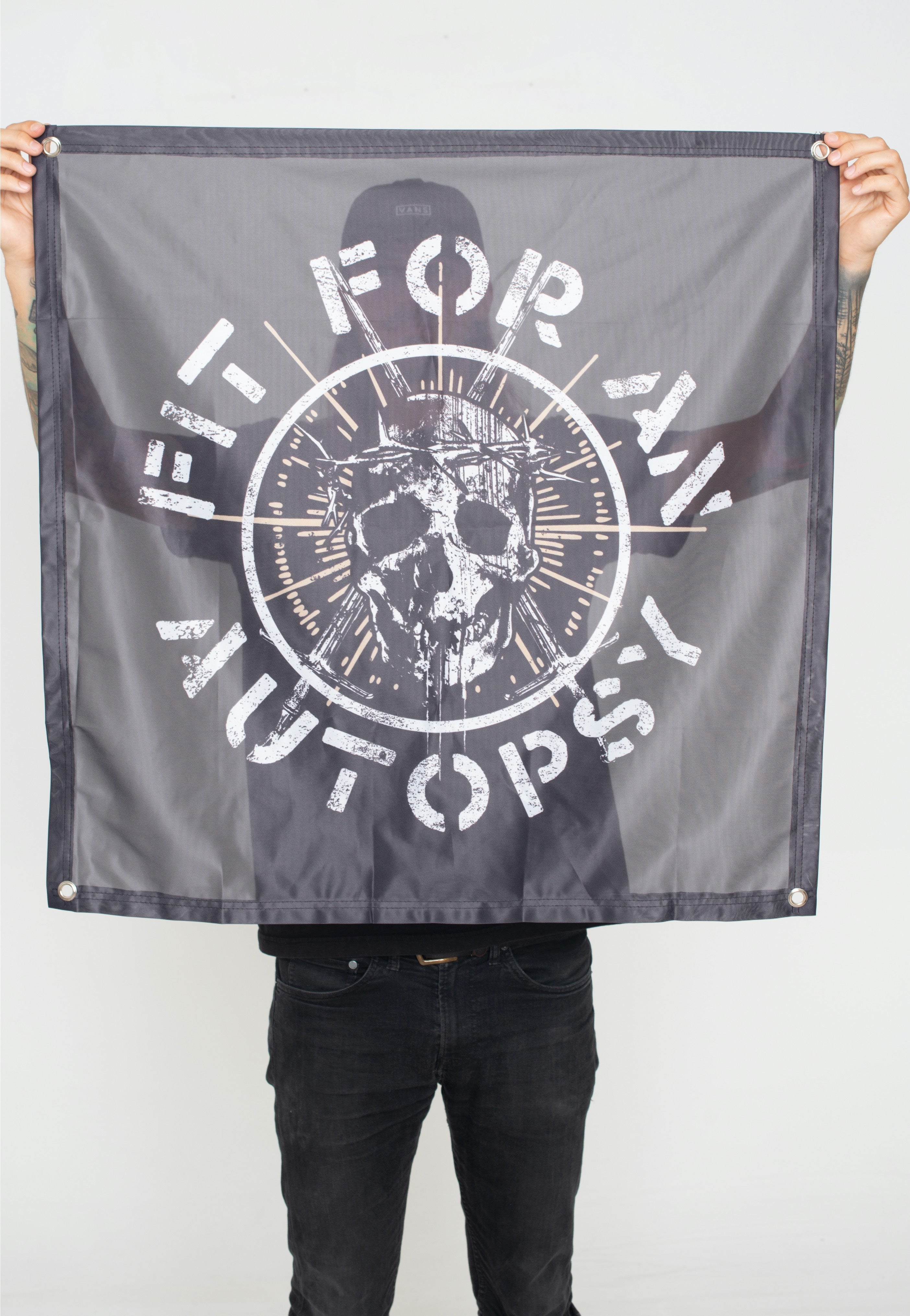 Fit For An Autopsy - Circle Skull - Flag