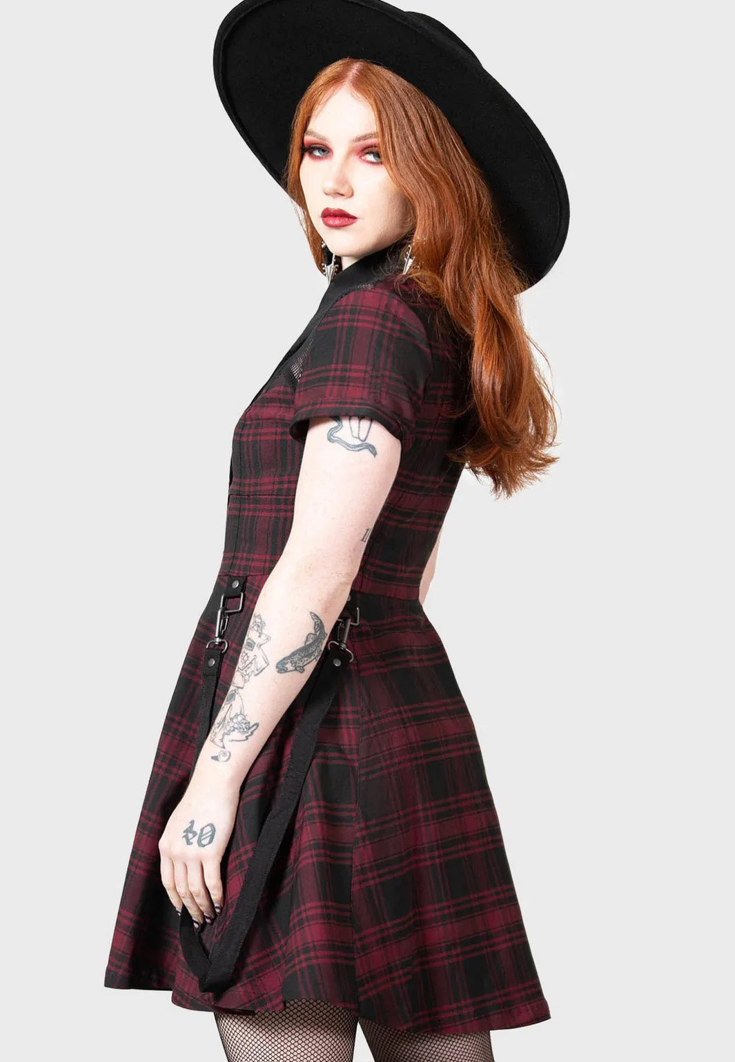 Killstar - Hexellent Blood Tartan - Dress