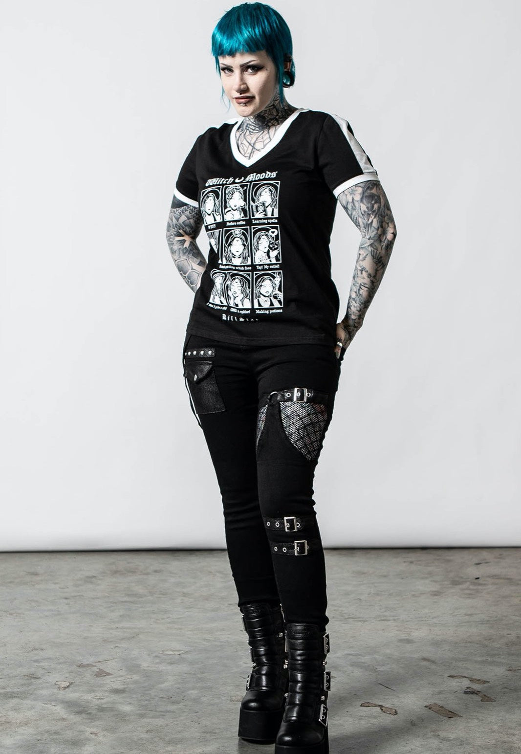 Killstar - Moody V Neck - T-Shirt