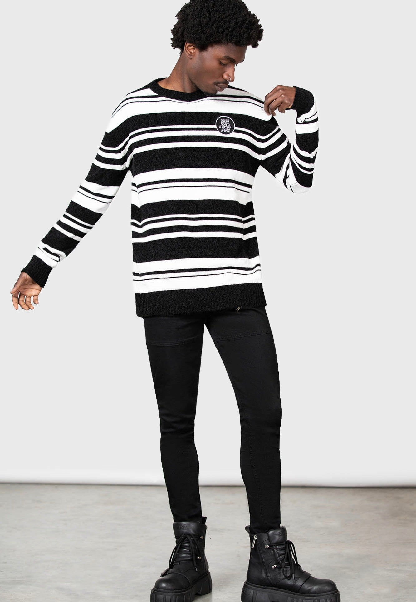 Killstar & Wednesday - Pugsley Addams Black/White - Sweater