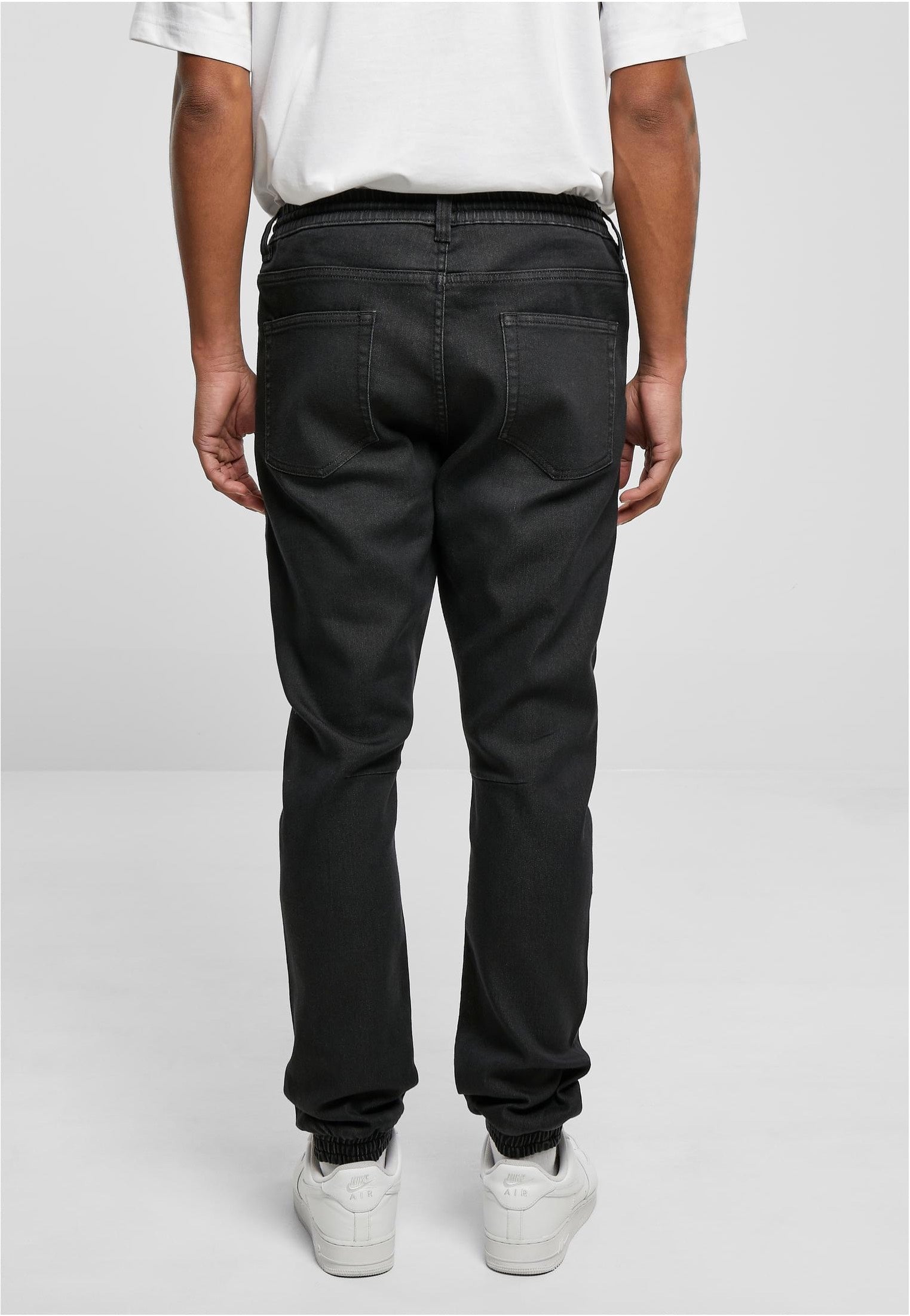 Urban Classics - Knitted Denim Realblack Washed - Pants