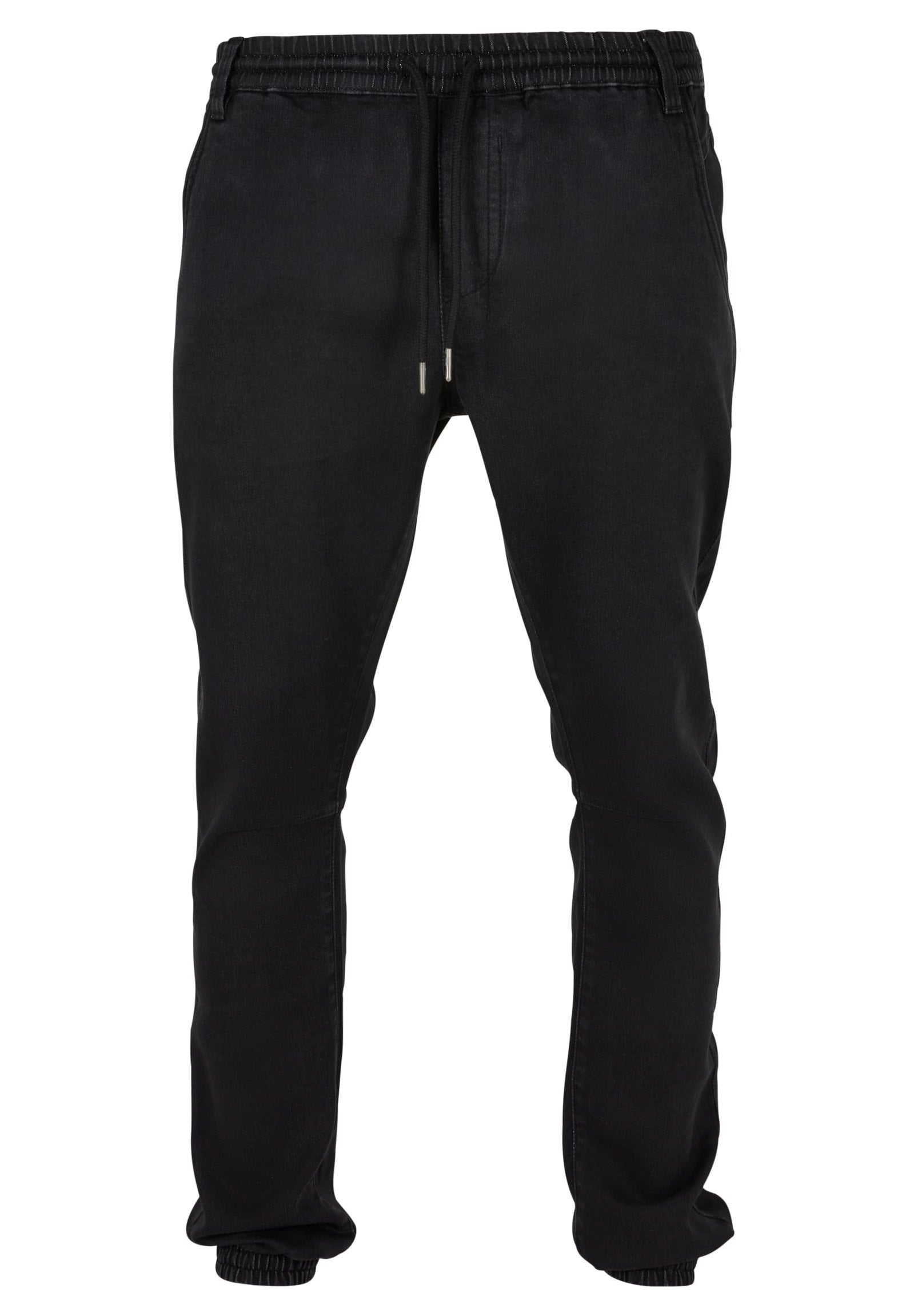 Urban Classics - Knitted Denim Realblack Washed - Pants