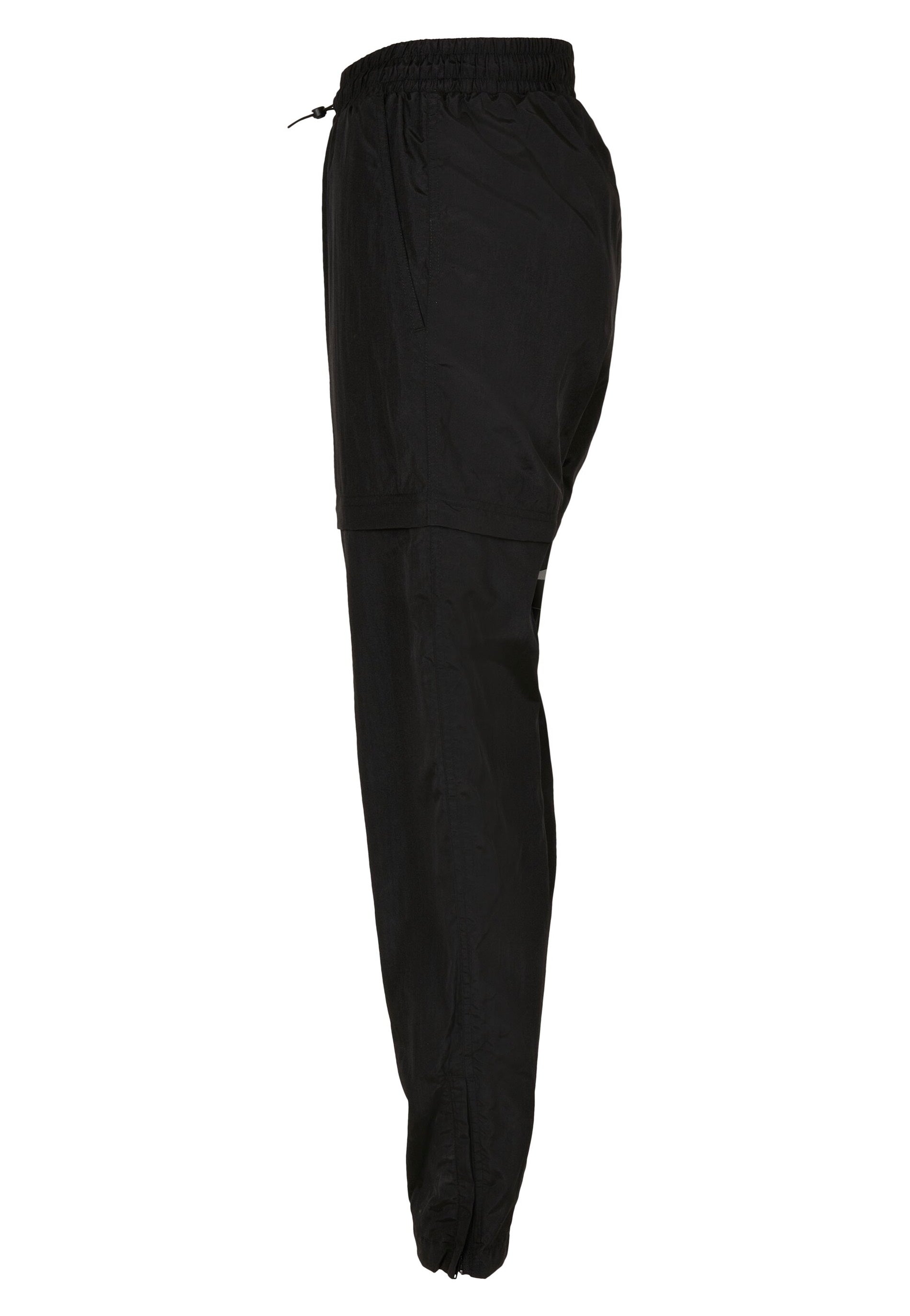 Urban Classics - Ladies Shiny Crinkle Nylon Zip Black - Pants