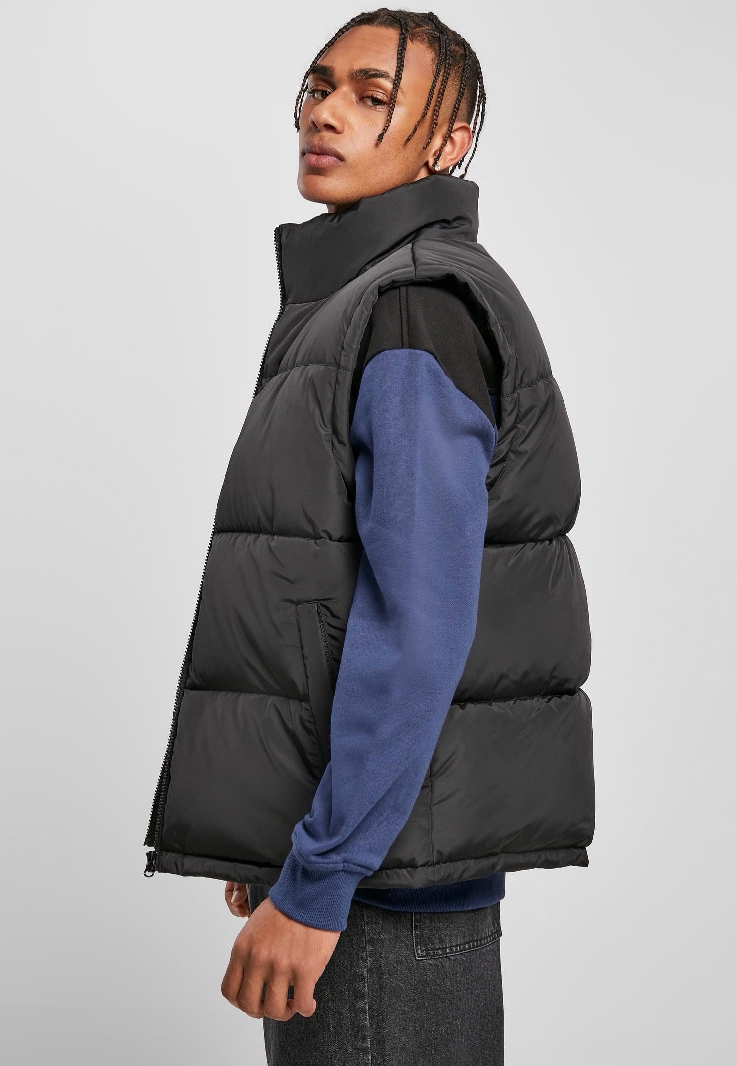 Urban Classics - Block Puffer Black/Black - Vest