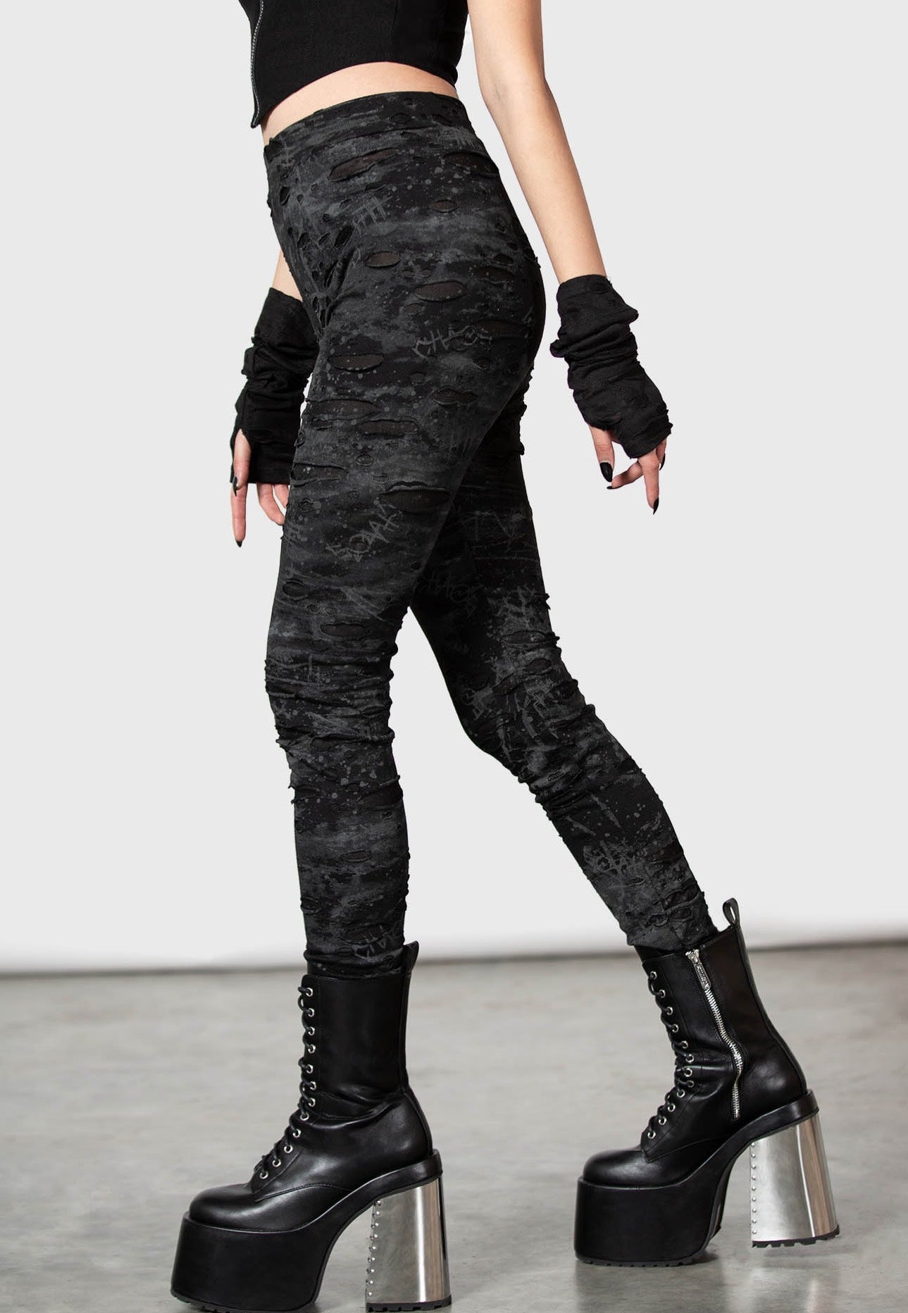 Killstar - Tightrope Black - Leggings