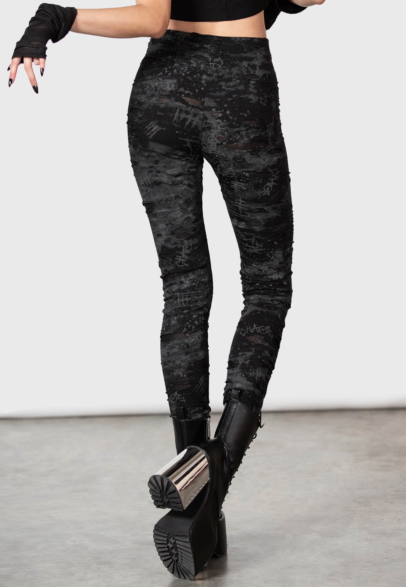 Killstar - Tightrope Black - Leggings