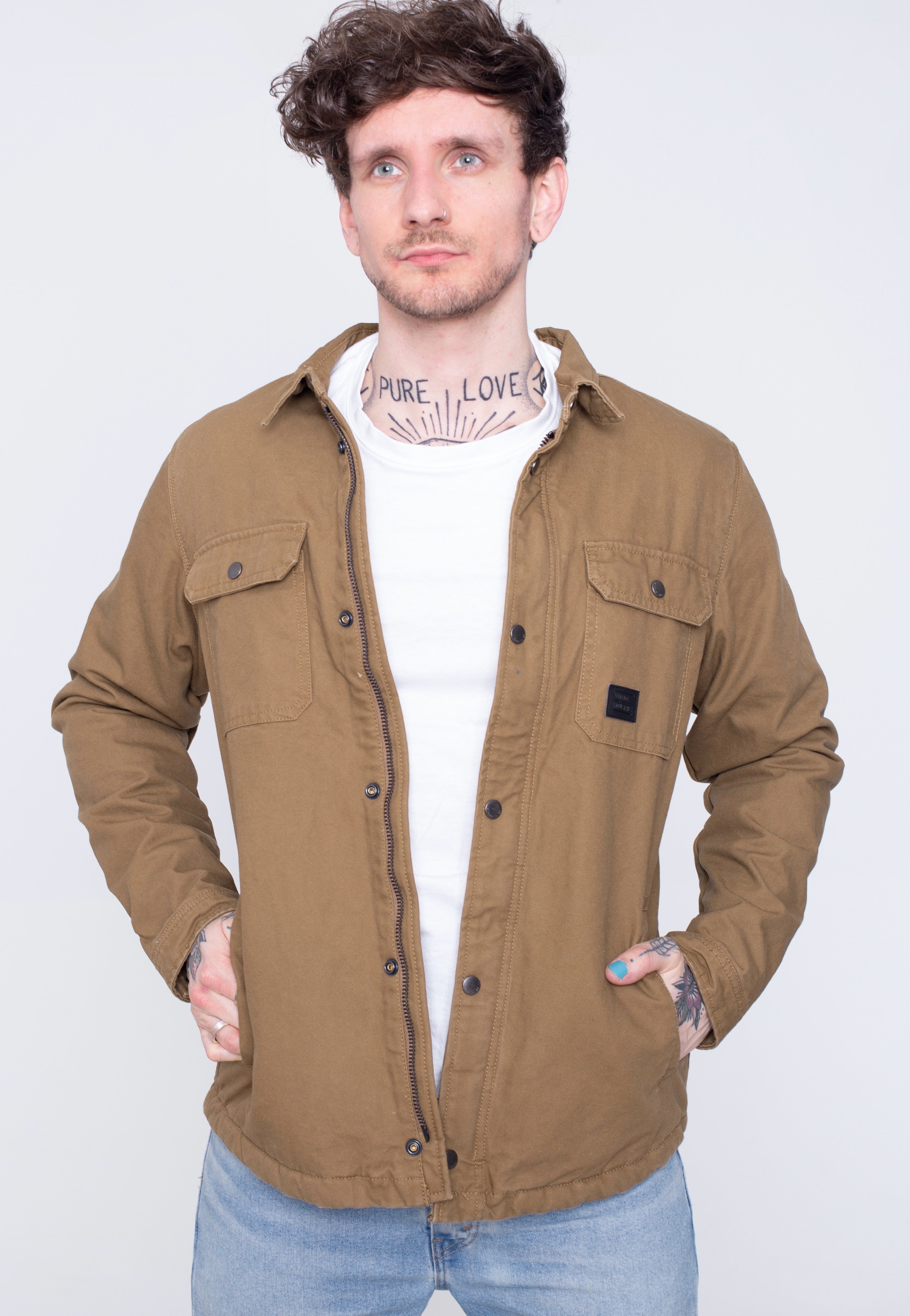 Vintage Industries - Dean Sherpa Dark Tan - Jacket